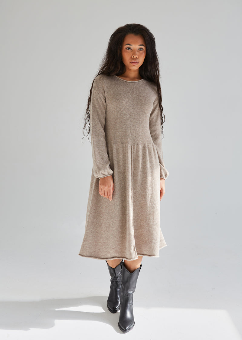 Womens Cashmere and Wool OversizedSweater Dress