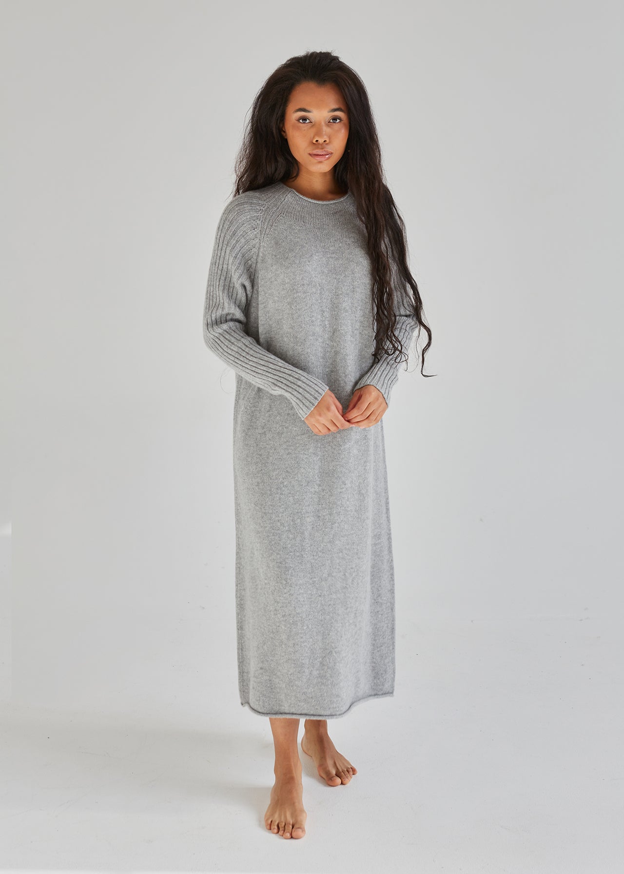 Cashmere and Wool Long Dress for Woman trikicashmere Cashmere and Wool Long Dress for Woman trikicashmere