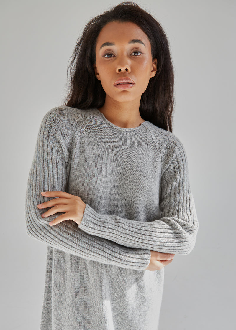 Cashmere and Wool Long Dress for Woman