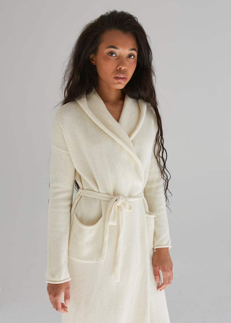 Hooded Long Cardigan with Pockets