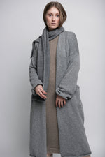 100% Cashmere Long Cardigan with Pockets