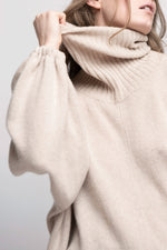 100%  Cashmere  Turtleneck Oversized Sweater