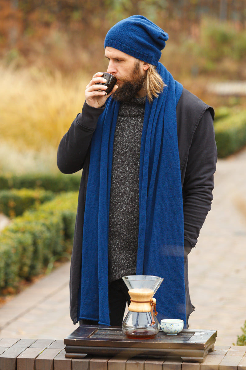 blue scarf mens
