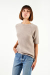 100% Cashmere Shirt with Short Sleeves