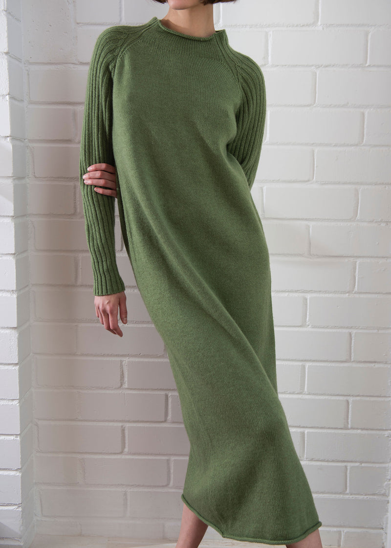Cashmere and Wool Long Dress for Woman