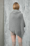 Wool and Cashmere Knitted Shawl Wrap